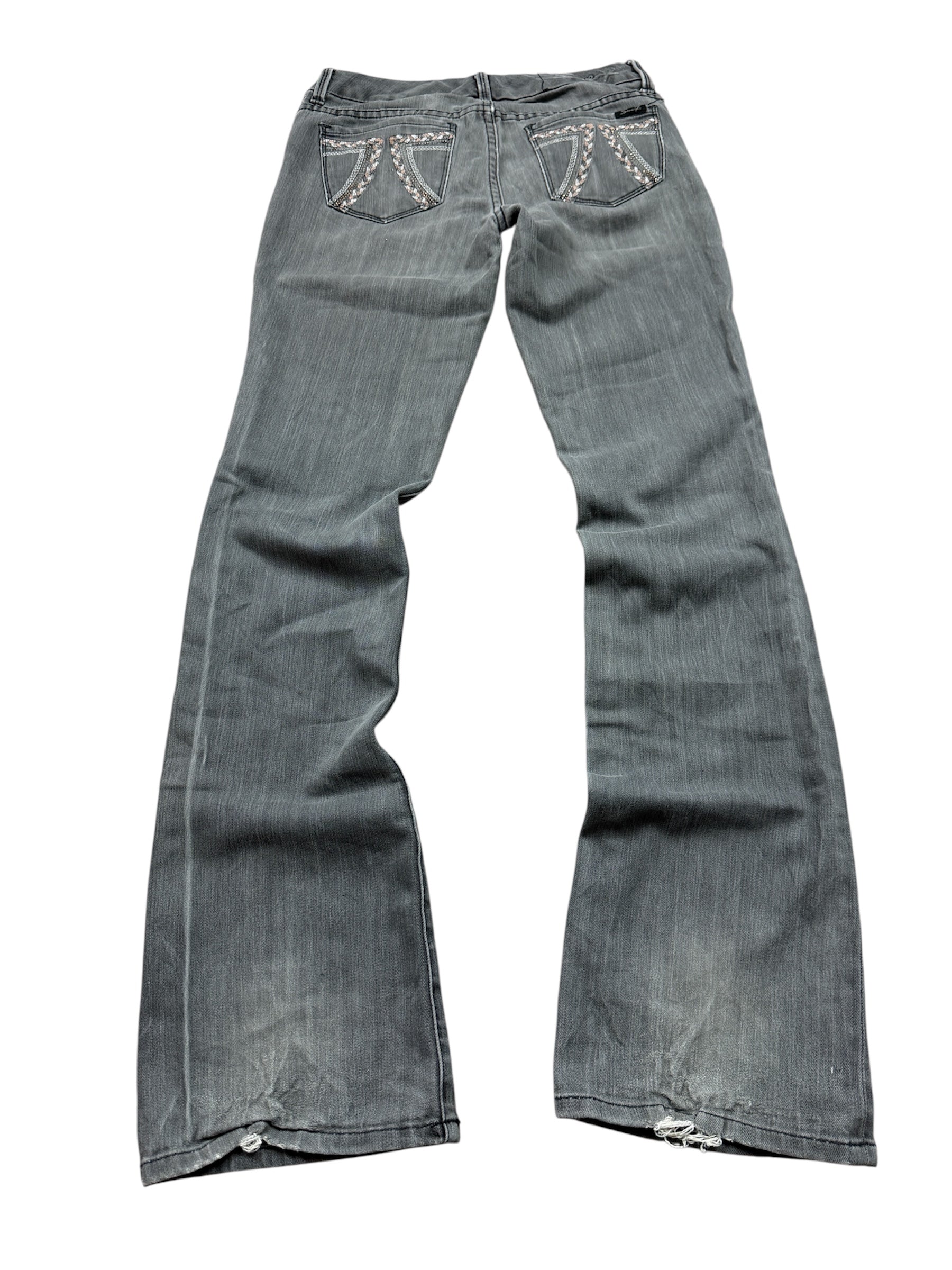 Seven7 Vintage Jeans Backprint Y2K Straight Fit 2008 M Damen