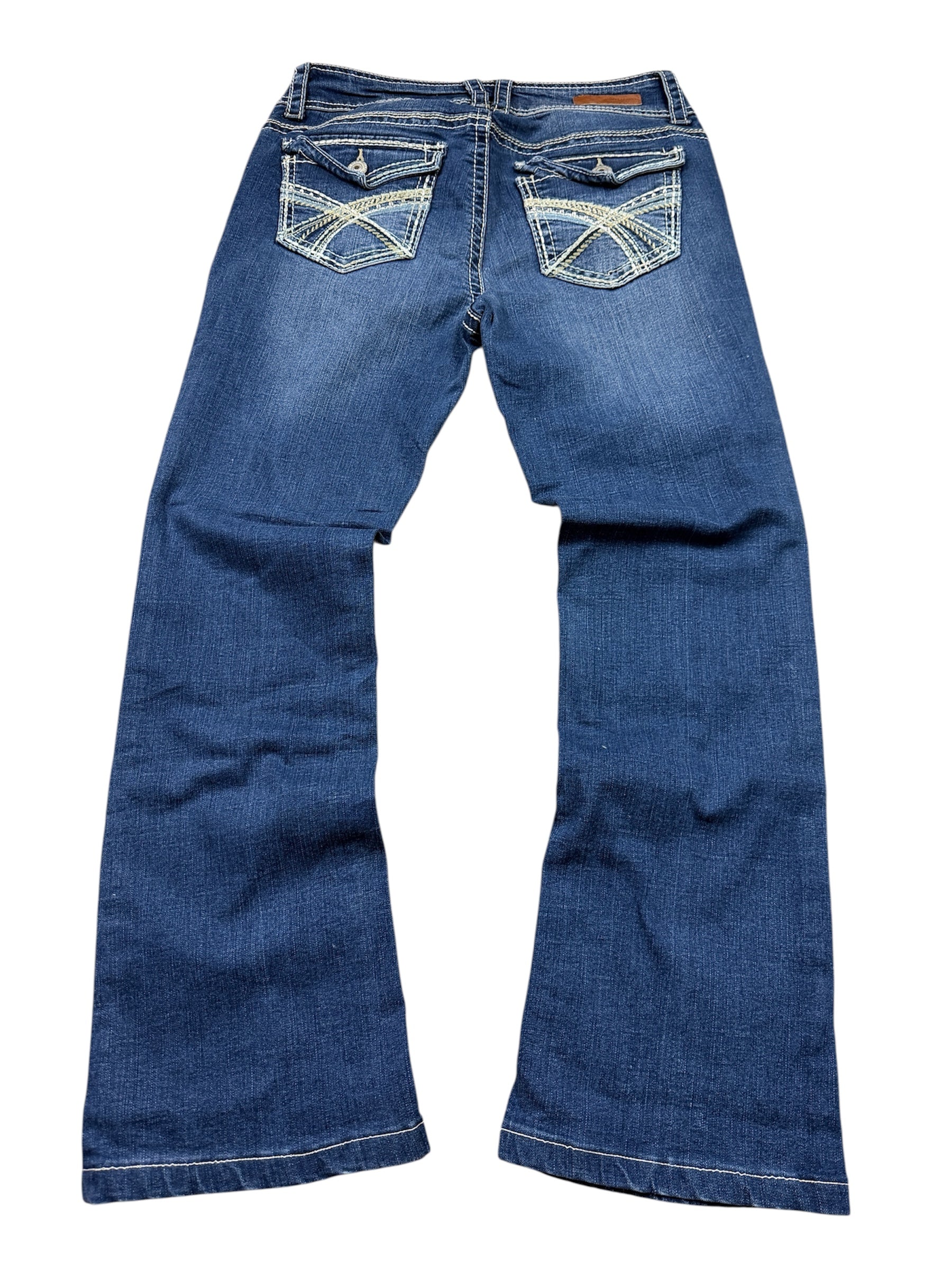 Wallflower Vintage Jeans Backprint Y2K Bootcut Fit 2000s S Damen