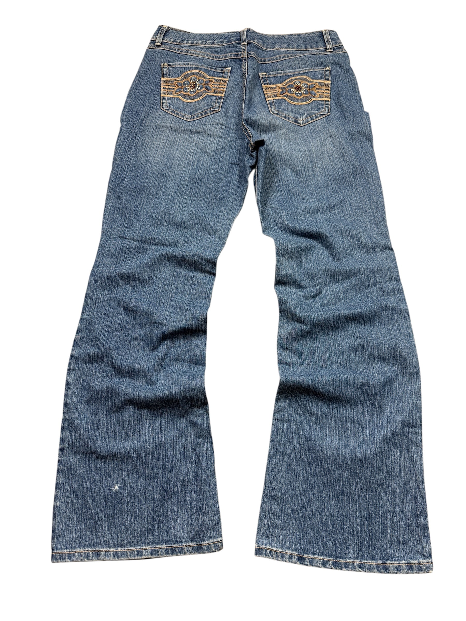 Cruel Vintage Jeans Backprint Y2K Bootcut Fit 2005 M