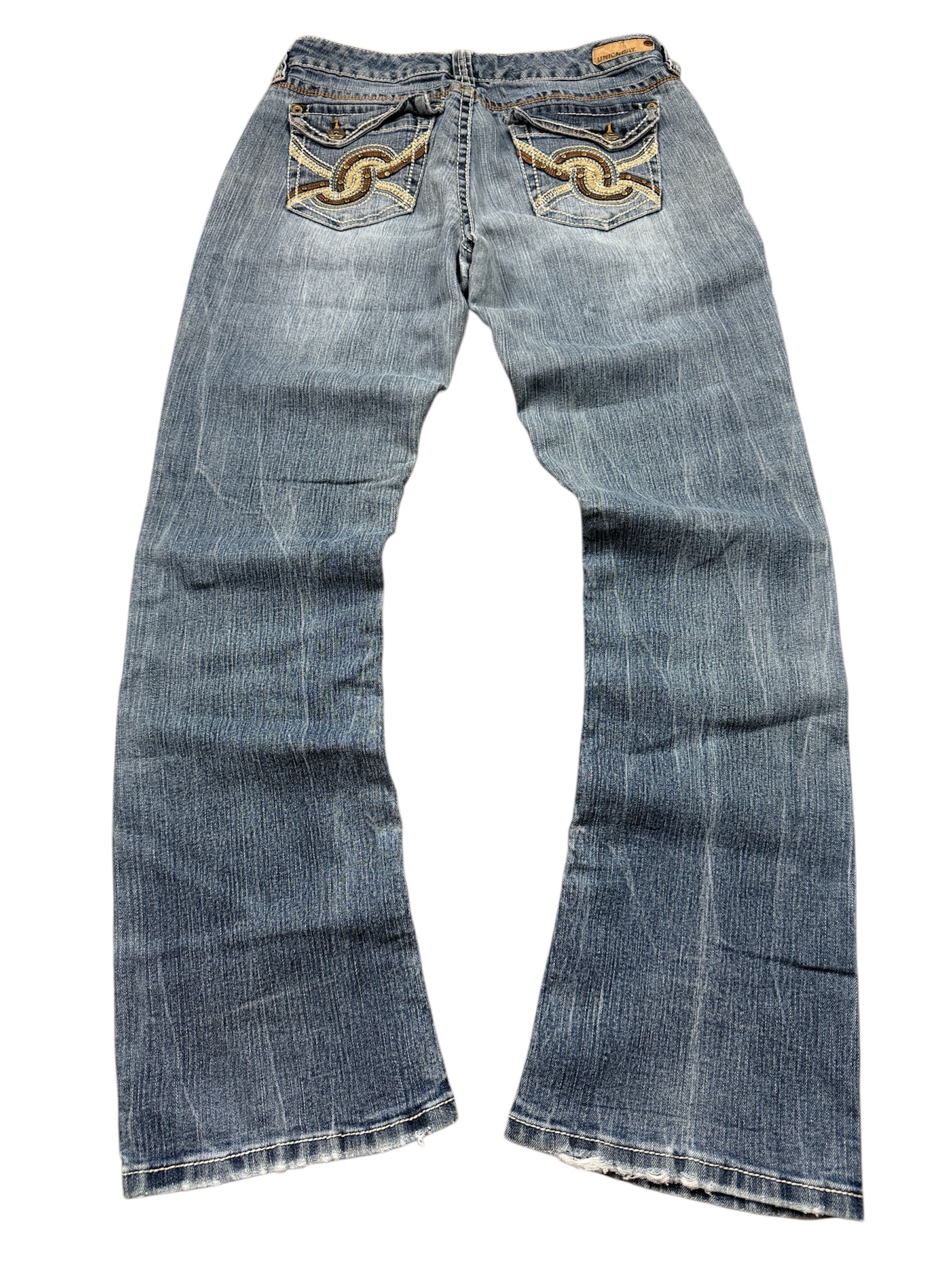 Unionbay Vintage Jeans Backprint Y2K Bootcut Fit 2004 S Damen