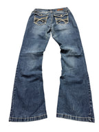 Vintage Jeans Backprint Y2K Bootcut Fit 2005 S Damen