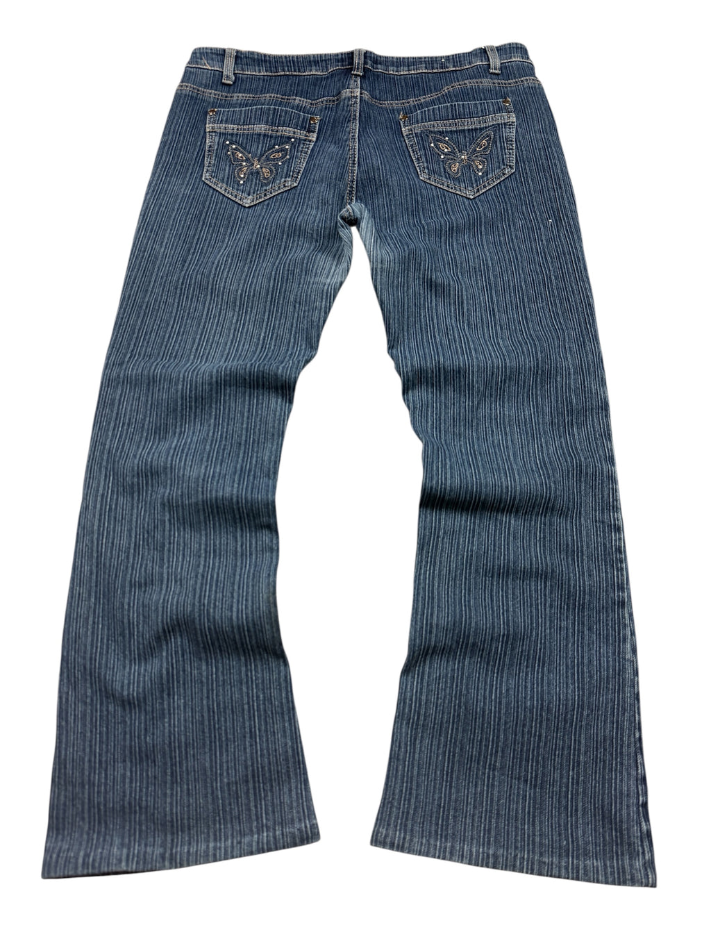 Vintage Jeans Backprint Y2K Bootcut Fit 2005 L Damen