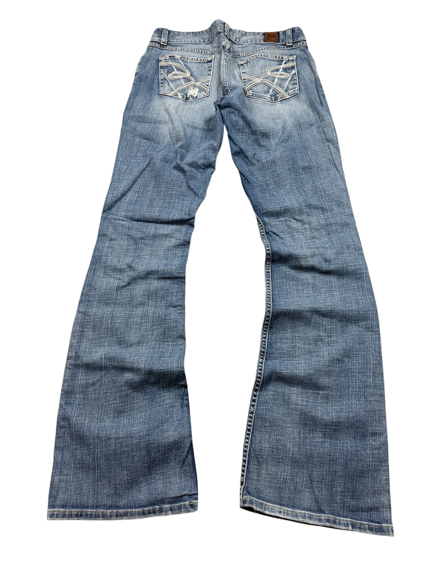 Vintage Jeans Backprint Y2K Bootcut Fit 2006 L Damen