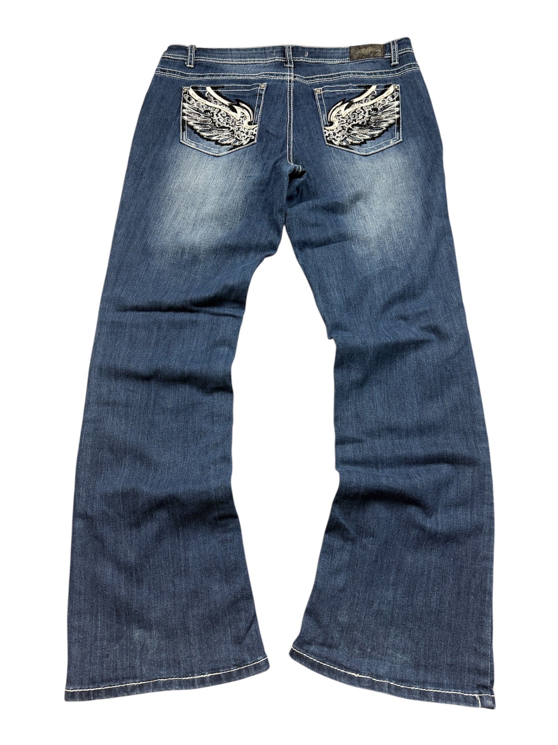 ZCO Jeans Vintage Jeans Backprint Y2K Bootcut Fit 2006 M Damen