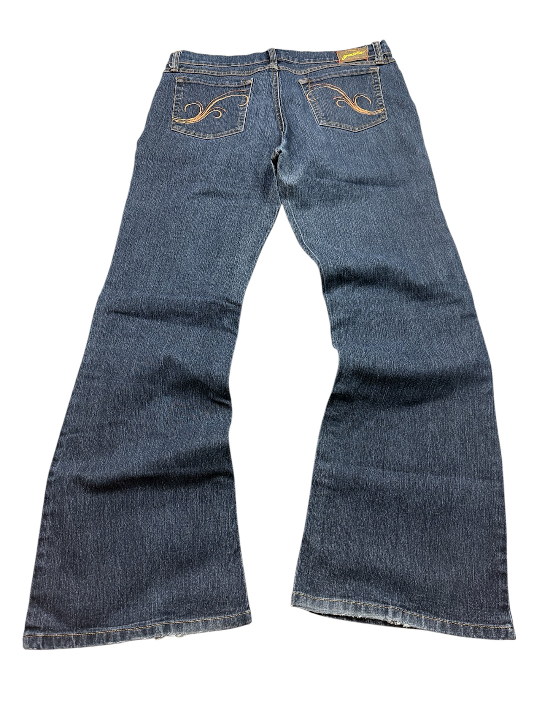 Grane Vintage Jeans Backprint Y2K Bootcut Fit 2005 M Damen