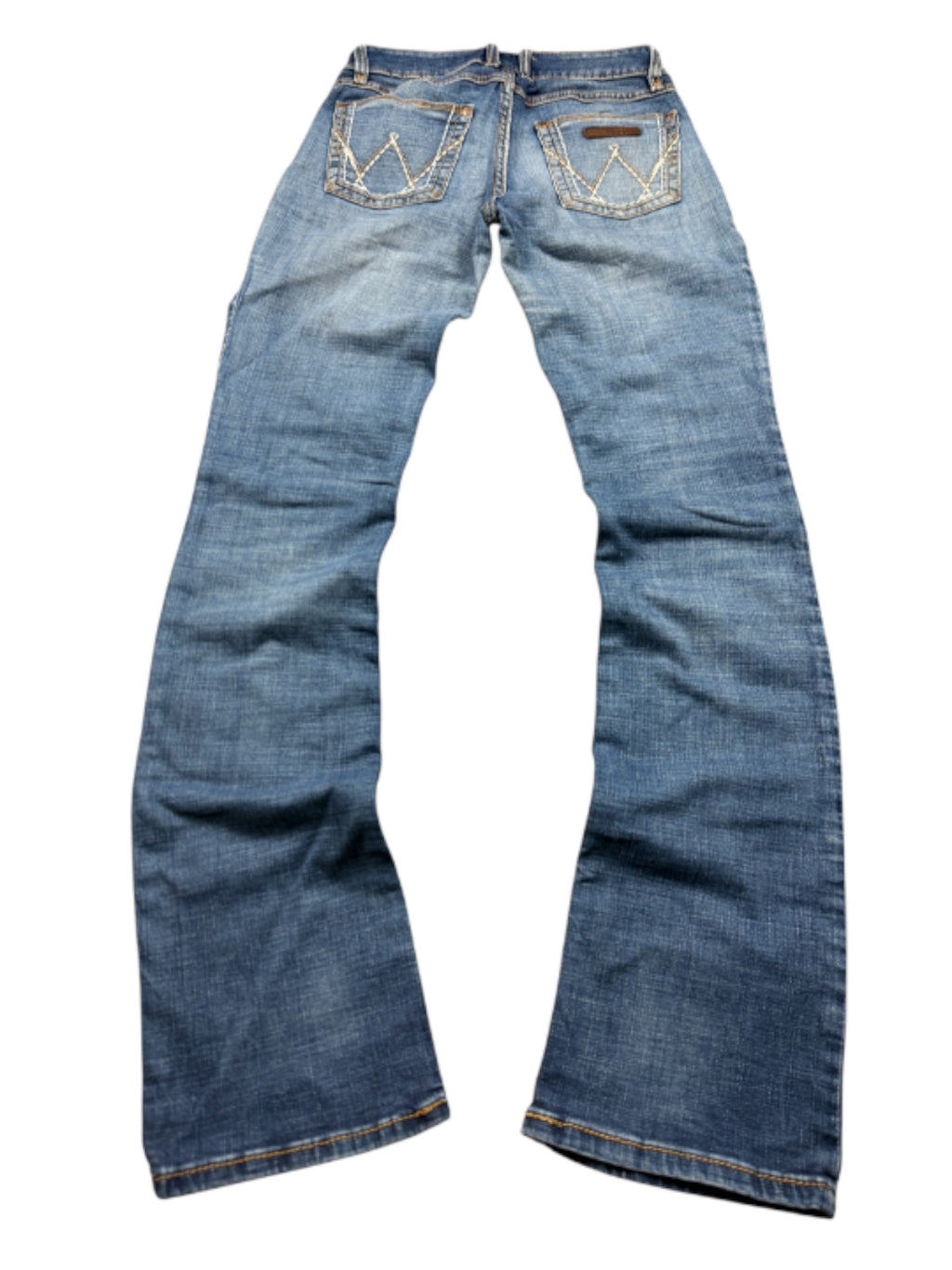 Wrangler Vintage Jeans Backprint Y2K Bootcut Fit 2006 M Damen