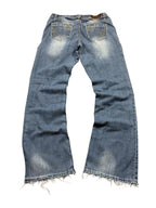 Cowgirl Up Vintage Jeans Backprint Y2K Straight Fit 2005 L