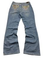 Soundgirl Vintage Jeans Backprint Y2K Bootcut Fit 2006 L Damen