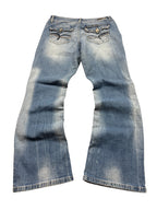 L.E.I. Vintage Jeans Backprint Y2K Bootcut Fit 2006 S Damen