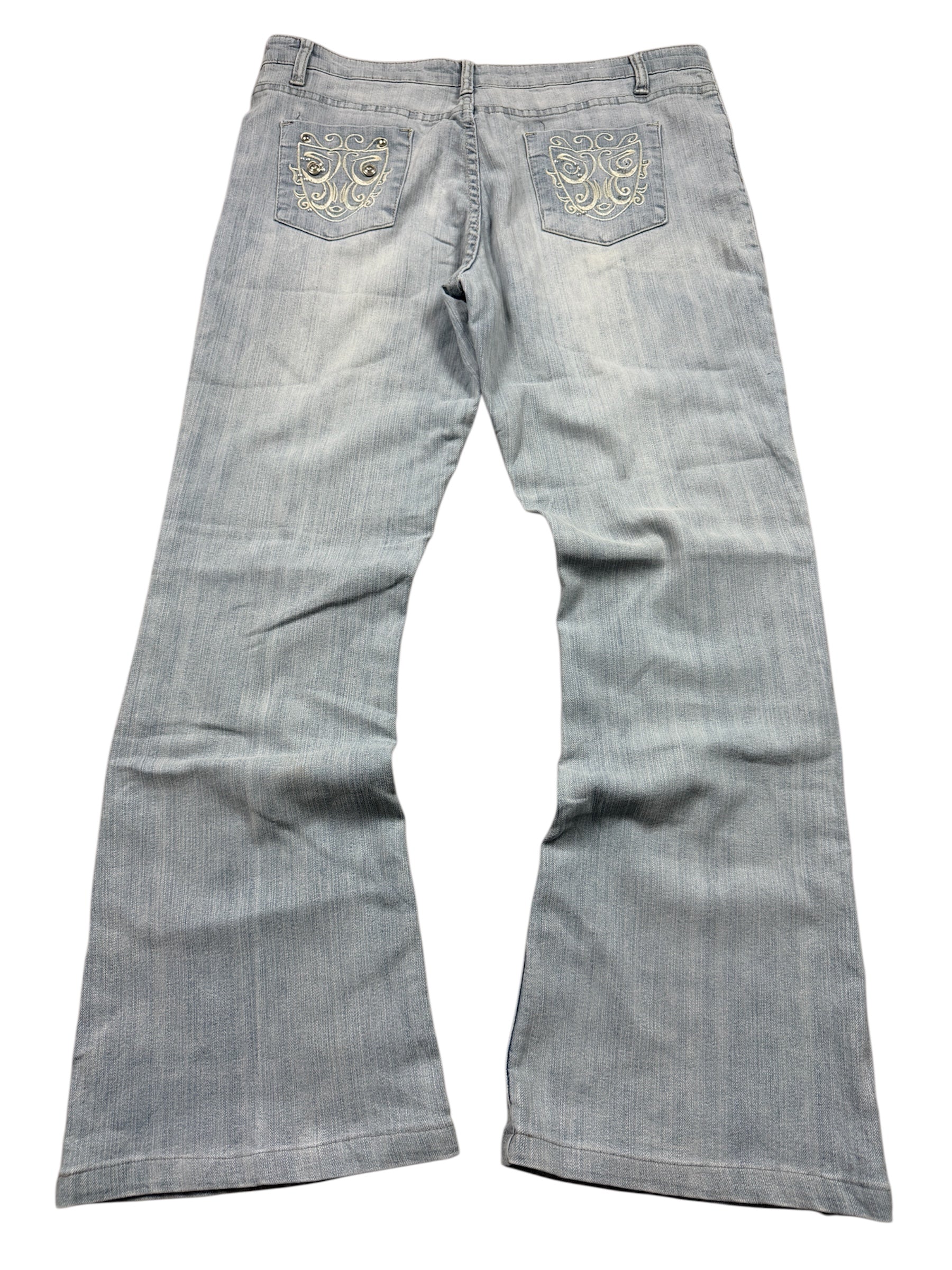 Max Vintage Jeans Backprint Y2K Bootcut Fit 2005 M