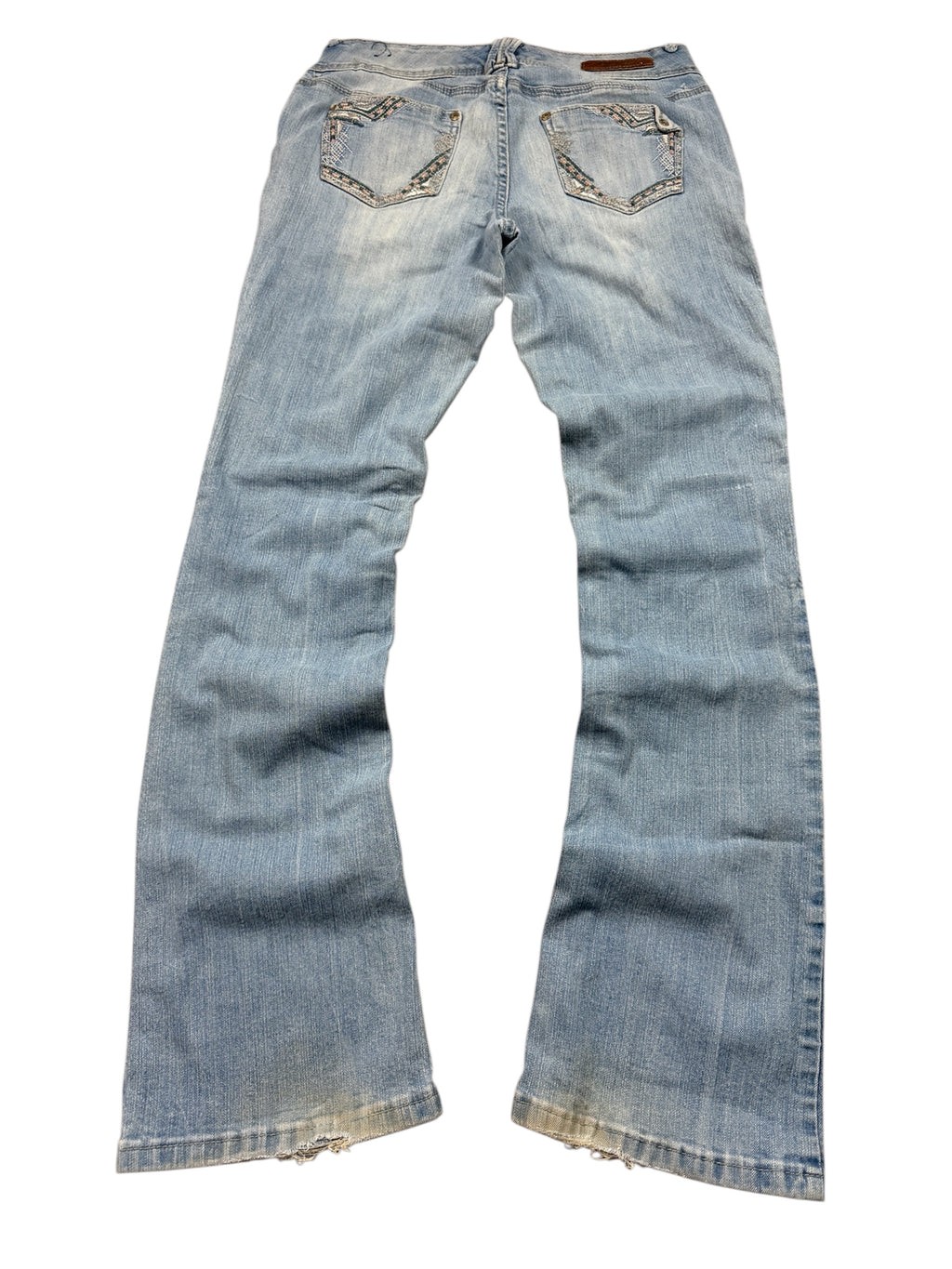 Maya Vintage Jeans Backprint Y2K Bootcut Fit 2006 M Damen