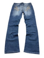API Vintage Jeans Backprint Y2K Bootcut Fit 2006 M Damen