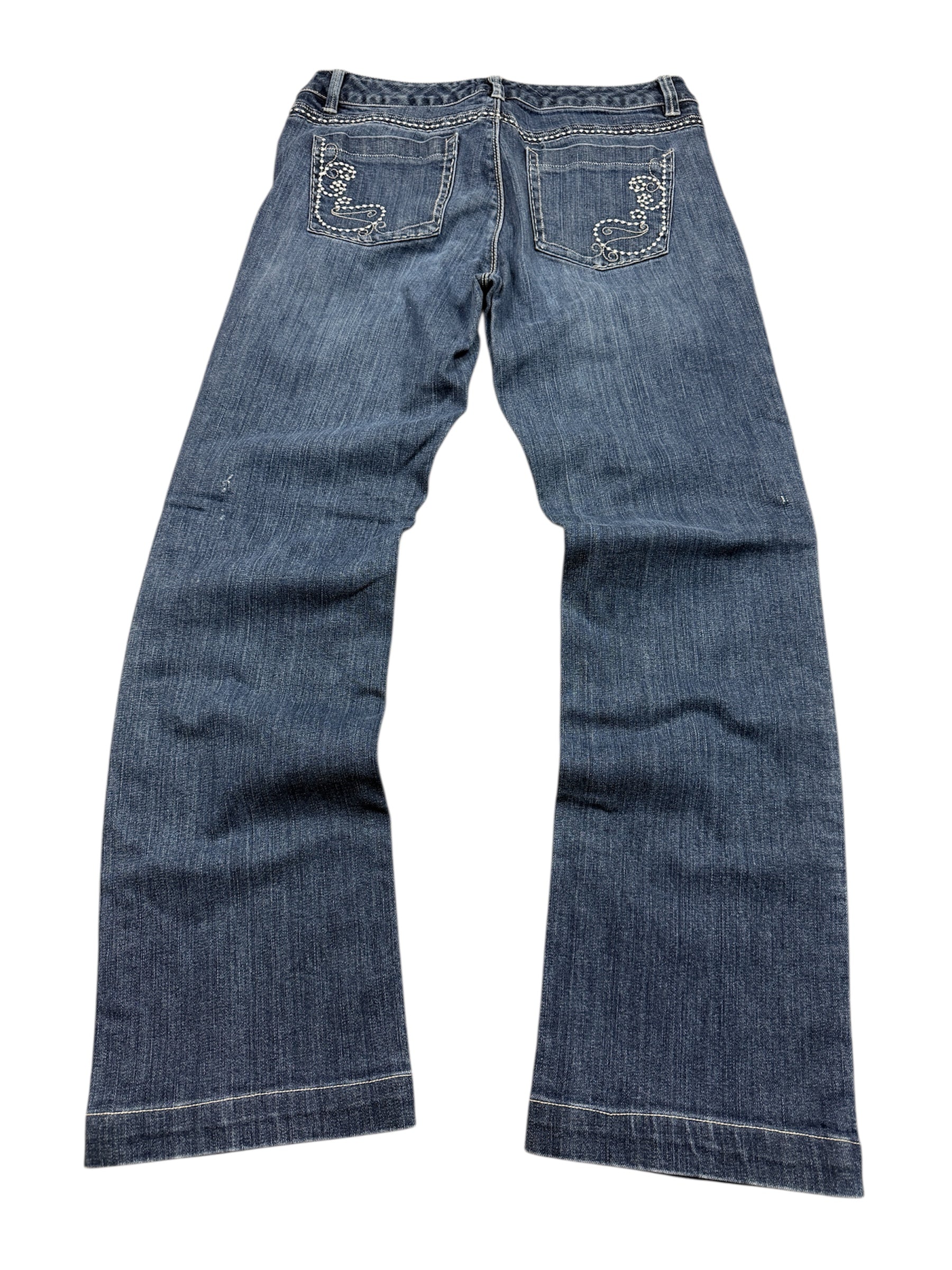 White House Blanc Vintage Jeans Backprint Y2K Bootcut Fit 2005 S Damen