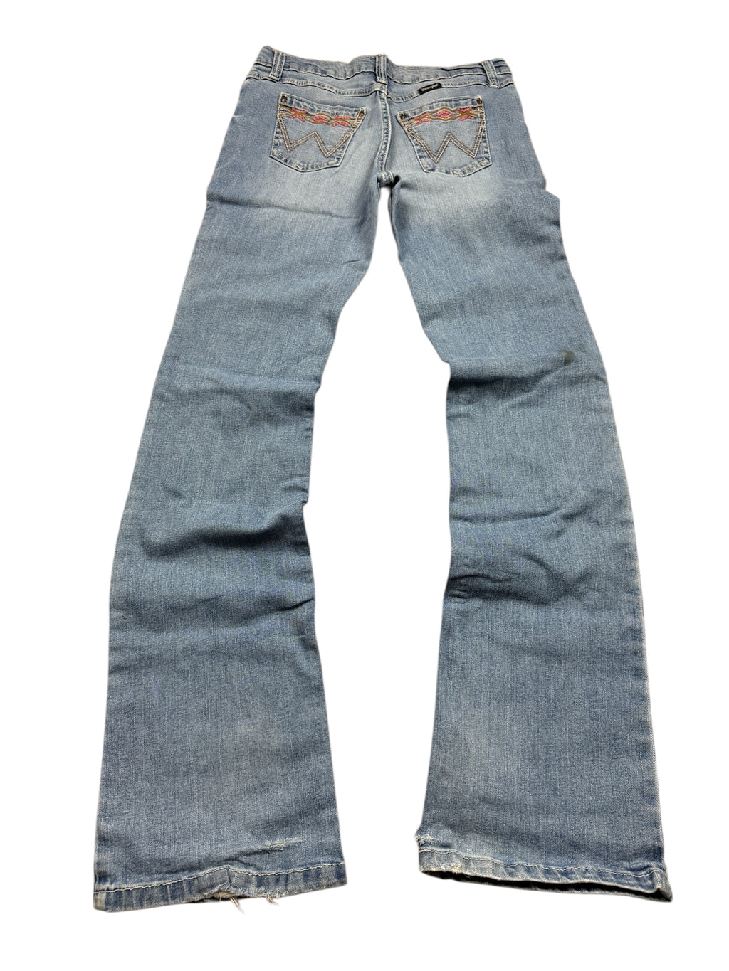 Wrangler Vintage Jeans Backprint Y2K Bootcut Fit 2004 M Damen