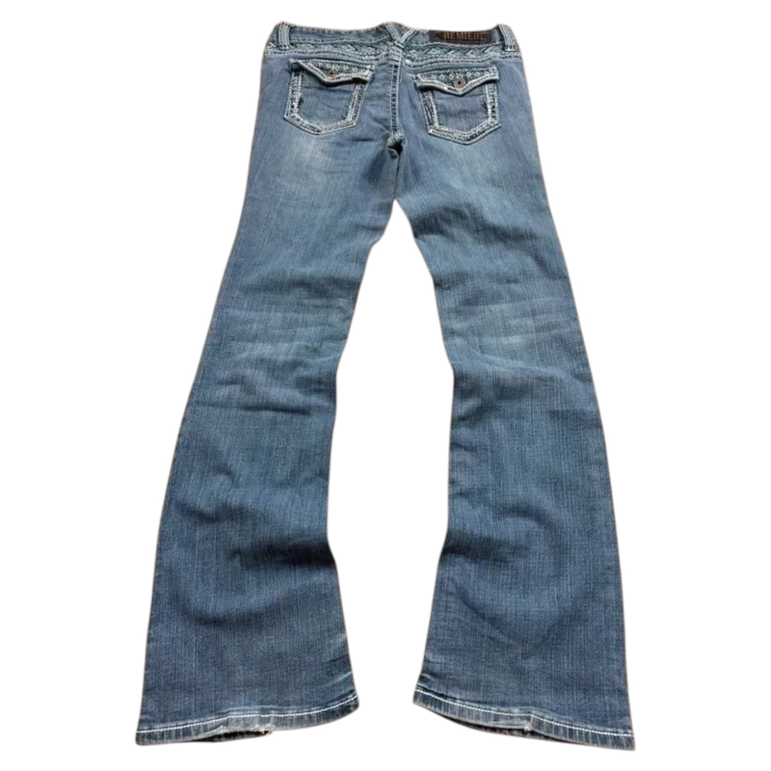 Premiere Vintage Bootcut Y2K Denim Jeans 2005 M Damen