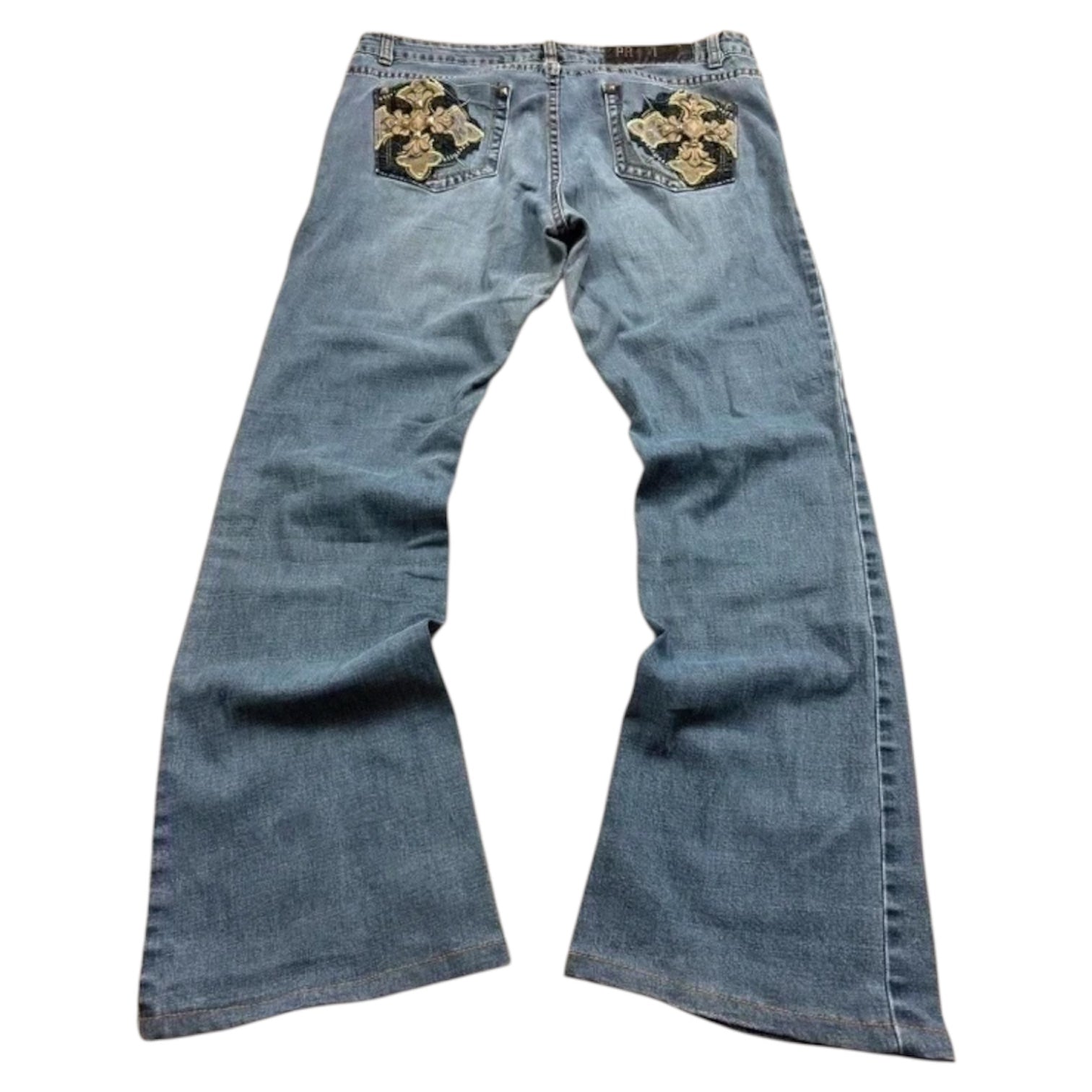 Premiere Vintage Bootcut Y2K Denim Jeans L Damen