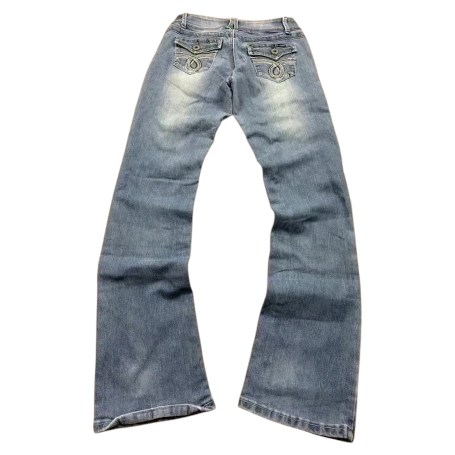 Angels Vintage Jeans Backprint Y2K Bootcut Fit 2005 S Damen
