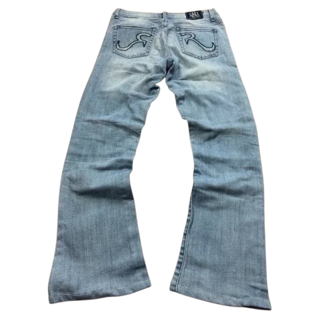 Rock & Republic Vintage Bootcut Y2K Denim Jeans S Damen
