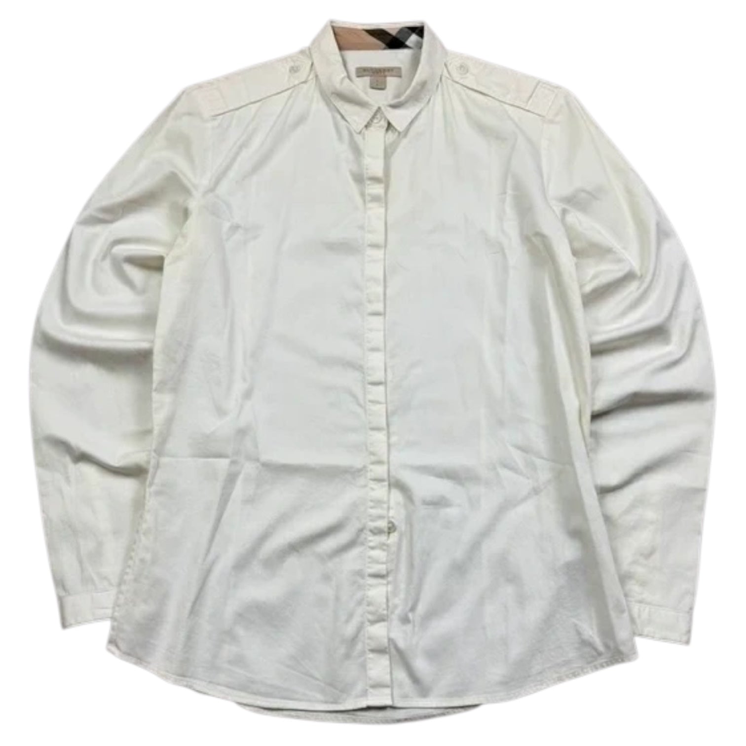 Burberry Vintage Y2K Bluse 2005 Weiß S Damen