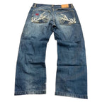 Backprint Vintage Jeans Japan Style 2005 S Straight Herren