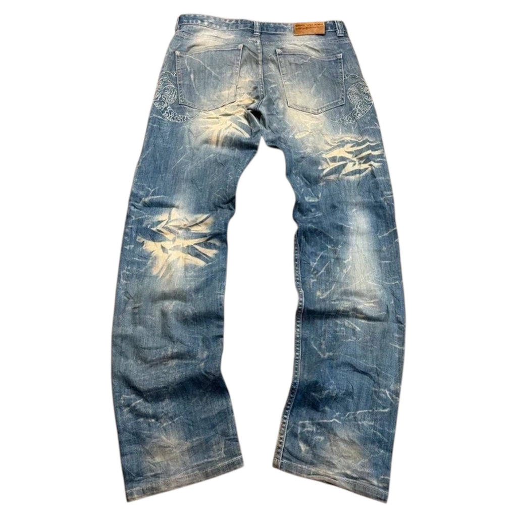 Big Train Japan Style Vintage Backprint Jeans 2005 XL Straight Herren