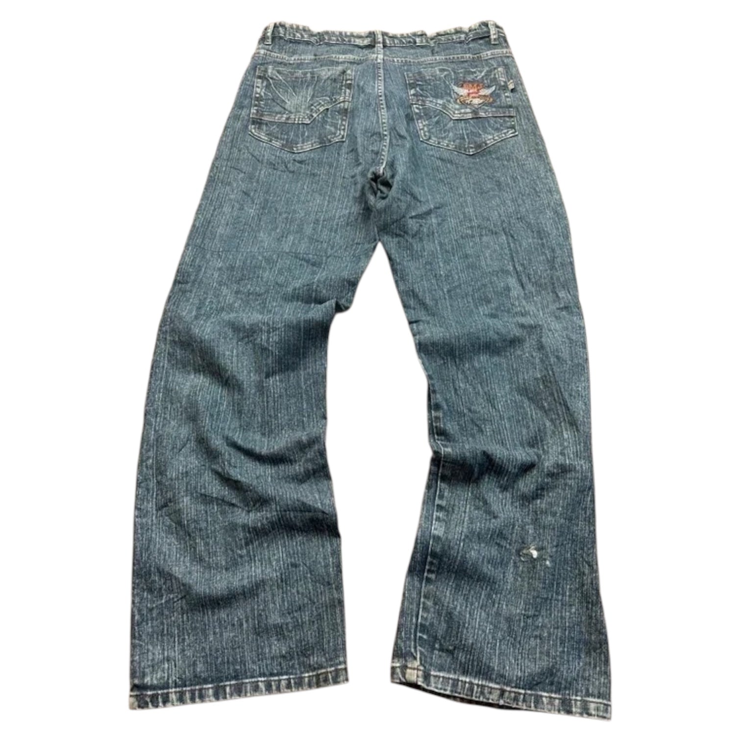 BMJ Japan Style Vintage Backprint Jeans *Rare*2005 XL Straight Herren