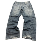 Vintage Flying Demon Jeans 2007 Grau XL Straight Herren