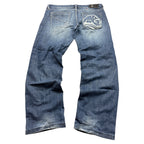 Big Train Vintage Jeans 2008 Blue Denim Straight Herren L