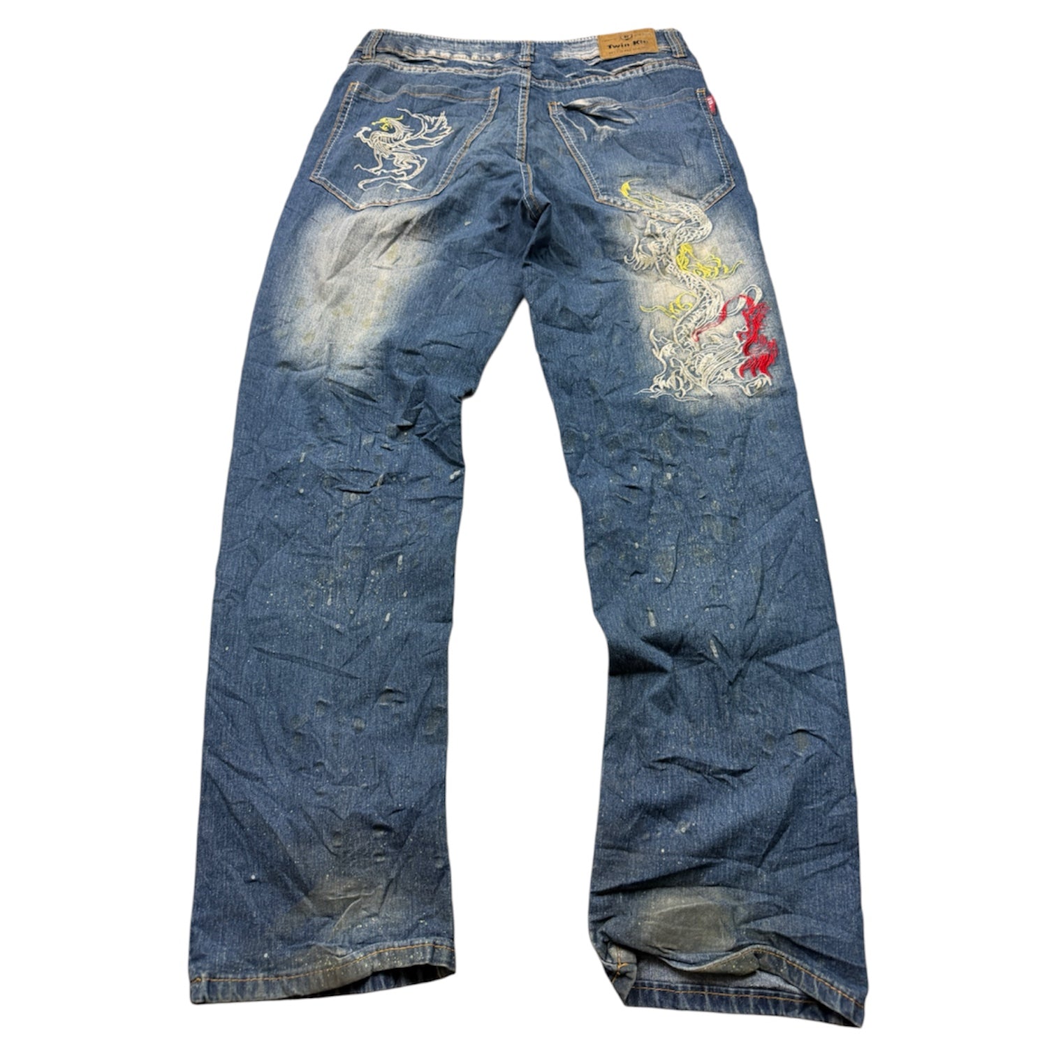 Twin K Vintage Jeans 2008 Blue Dragon Denim Straight Herren