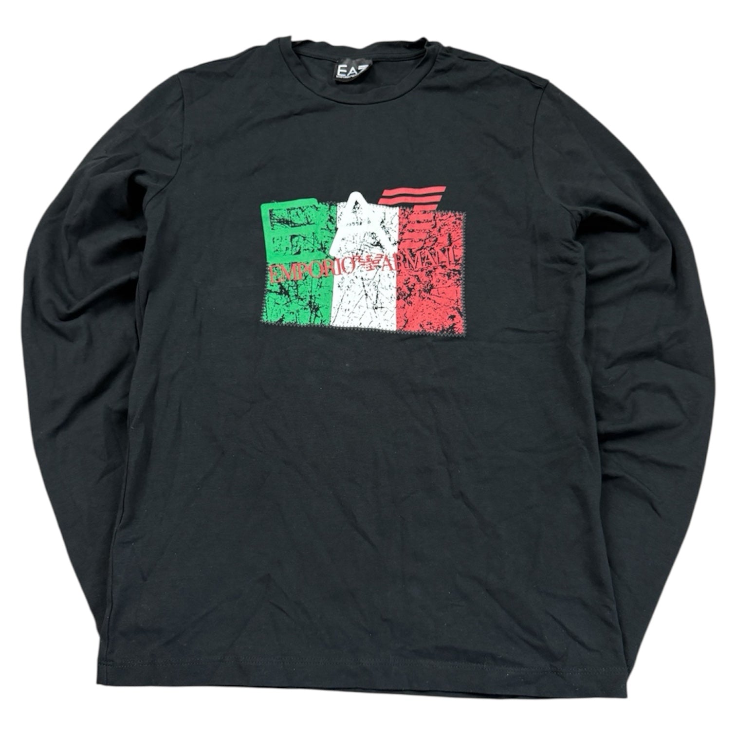 Emporio Armani EA7 Vintage Longsleeve 2019 Schwarz Italien Logo L