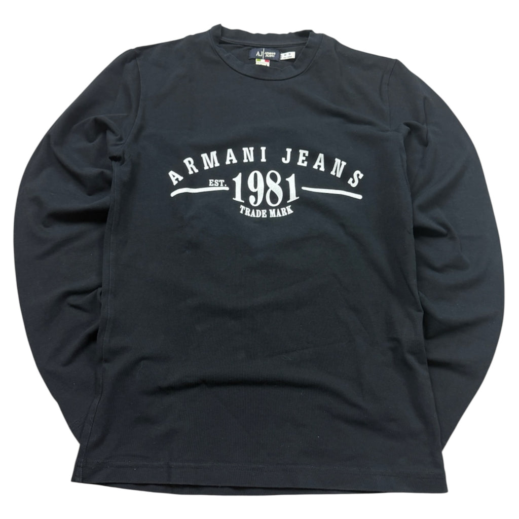 Armani Jeans Vintage Longsleeve 2005 Schwarz M