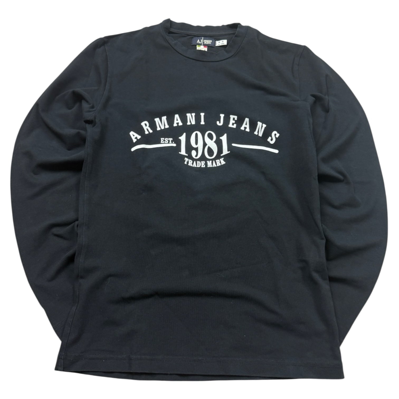 Armani Jeans Vintage Longsleeve 2005 Schwarz M