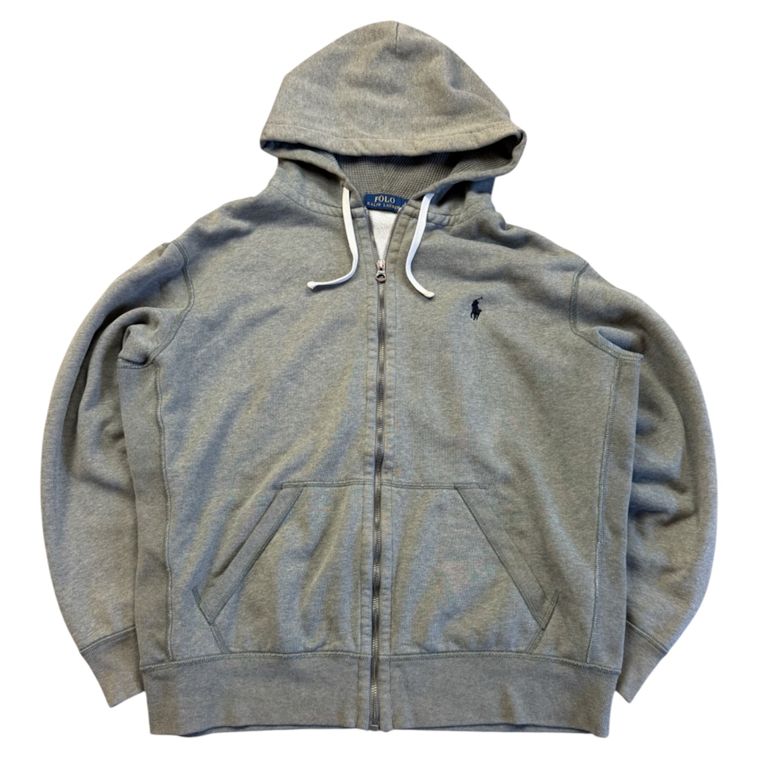 Polo Ralph Lauren Vintage Zip Hoodie 2015 Grau L