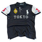 Polo Ralph Lauren Vintage Polo Shirt Tokyo *Rare*2010 Schwarz M