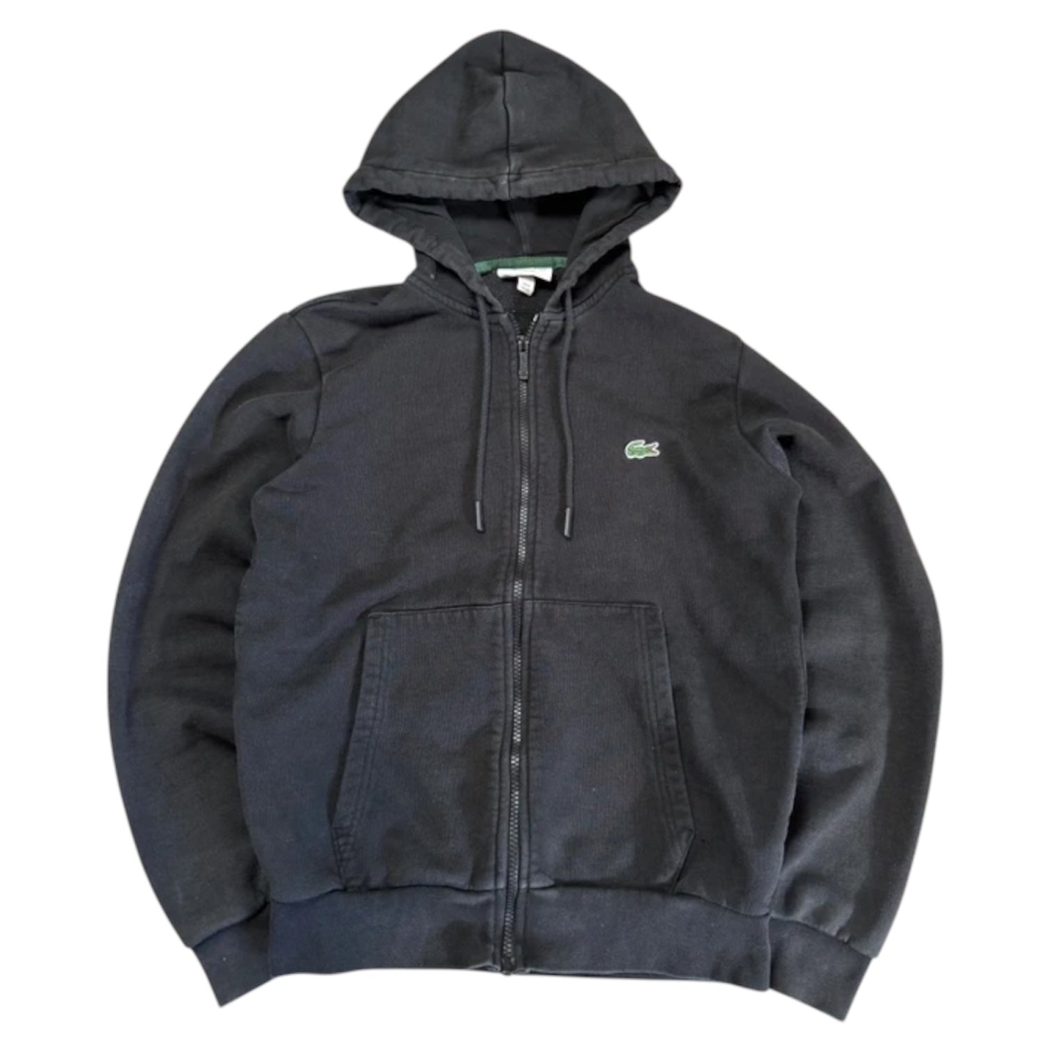 Lacoste Vintage Zip Hoodie 2012 Schwarz XS