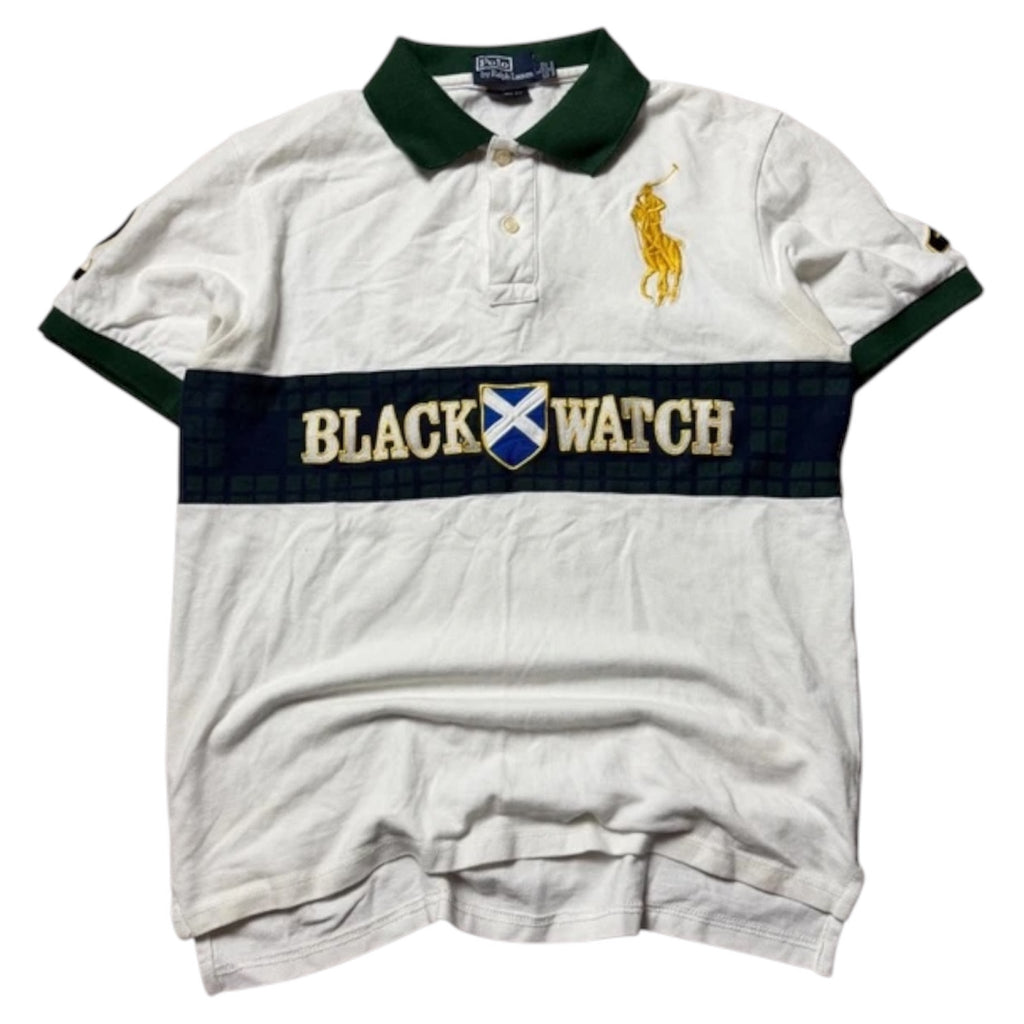 Ralph Lauren Vintage Polo Shirt*Rare*2013 Weiß Grün L