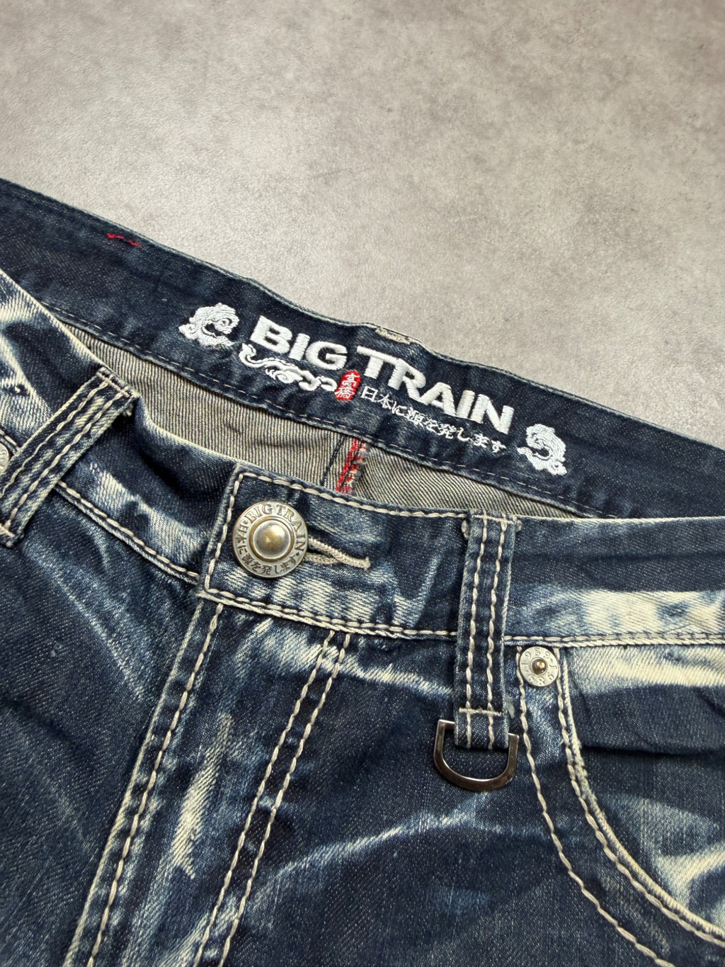 Big Train Jeans Vintage 2008 Blau L Straight Herren