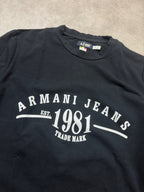 Armani Jeans Vintage Longsleeve 2005 Schwarz M