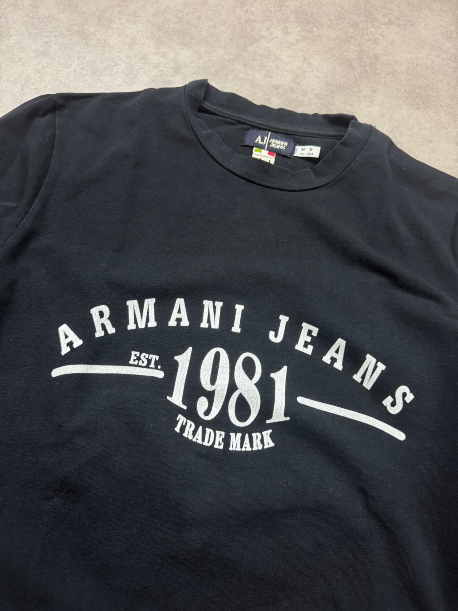 Armani Jeans Vintage Longsleeve 2005 Schwarz M
