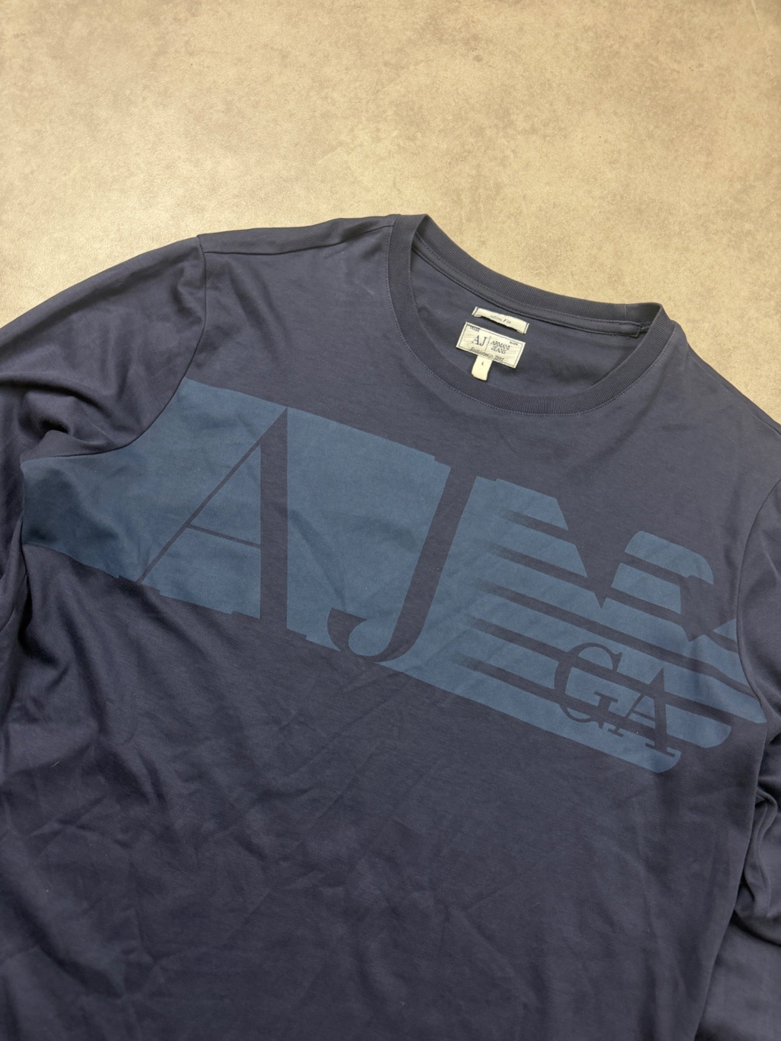 Armani Jeans Vintage Longsleeve 2010 Navy L