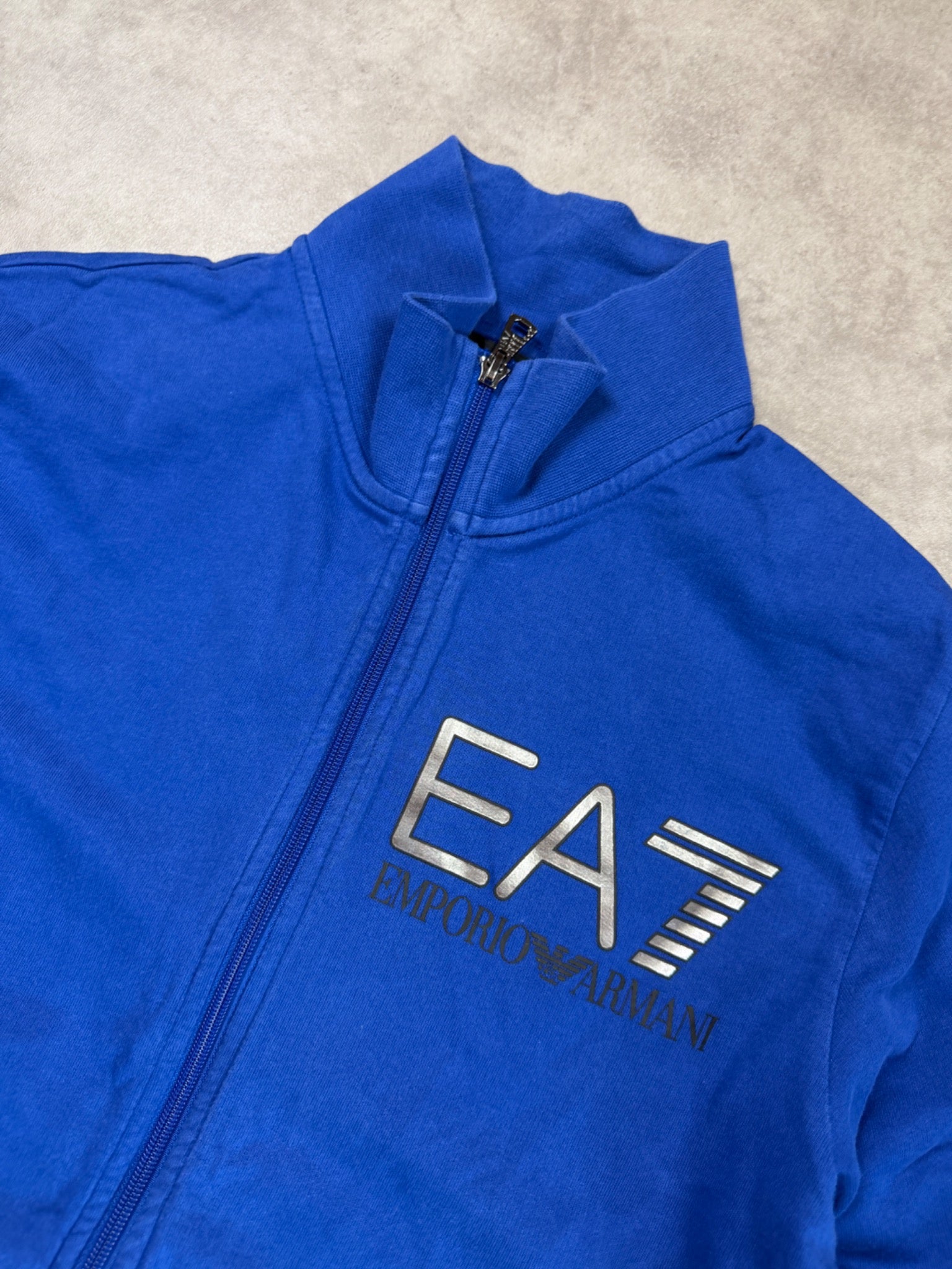 EA7 Emporio Armani Vintage Zip Jacket 2015 Blau M Herren