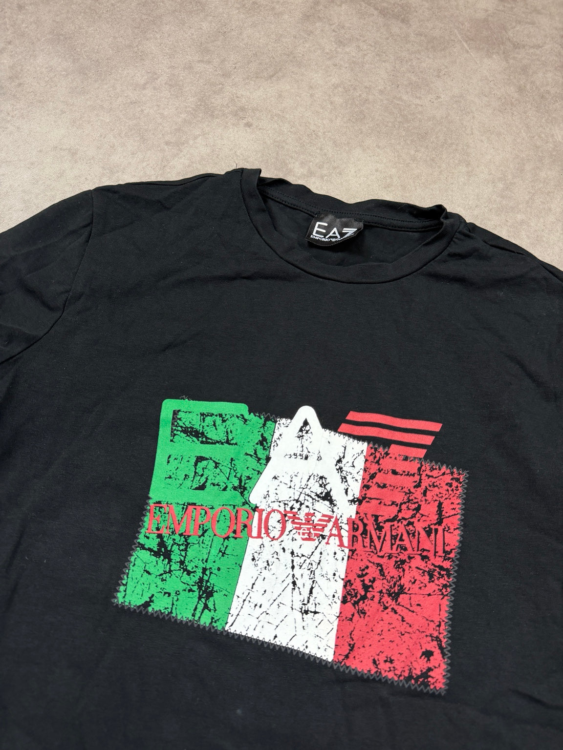 Emporio Armani EA7 Vintage Longsleeve 2019 Schwarz Italien Logo L