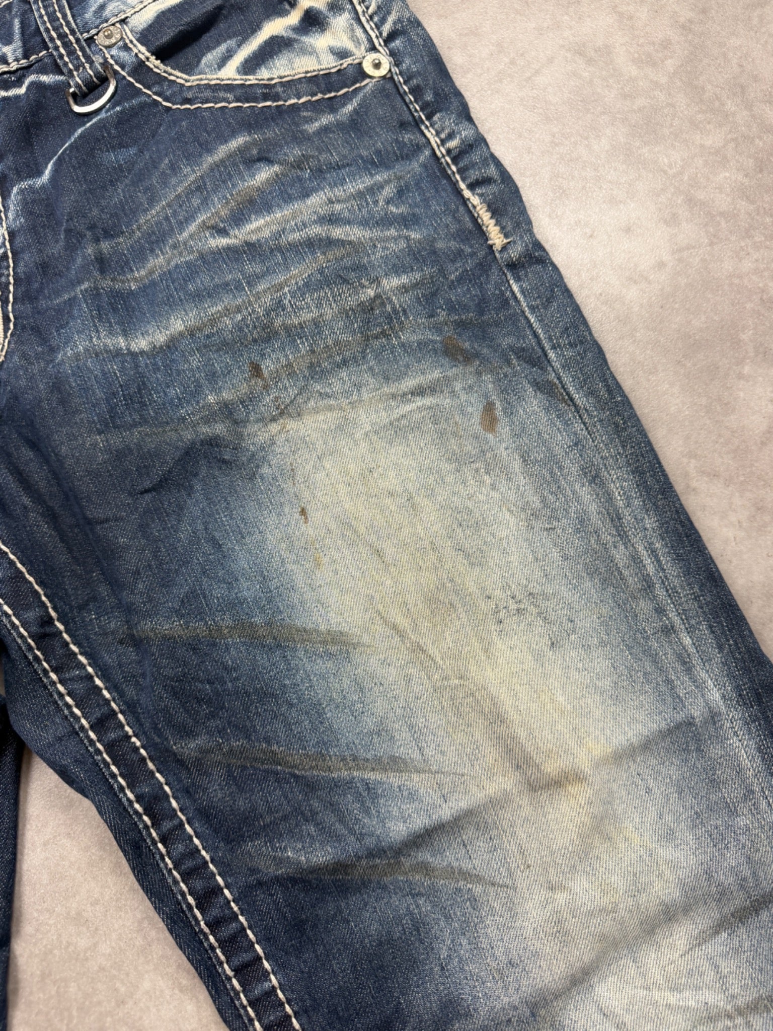 Big Train Jeans Vintage 2008 Blau L Straight Herren