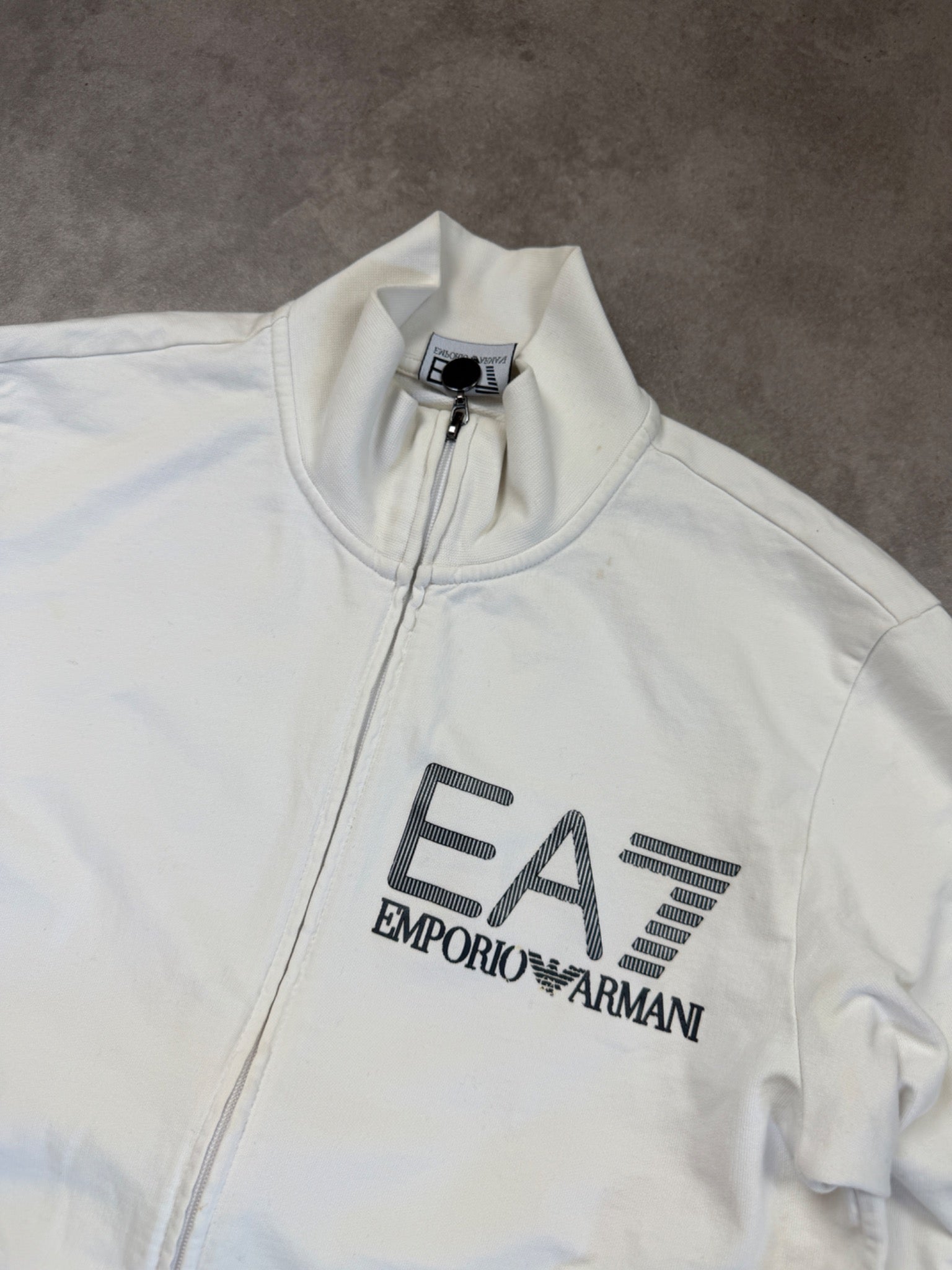 EA7 Emporio Armani Vintage Zip Jacket 2016 Weiß M